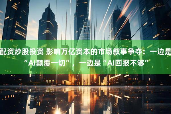 配资炒股投资 影响万亿资本的市场叙事争夺：一边是“AI颠覆一切”，一边是“AI回报不够”