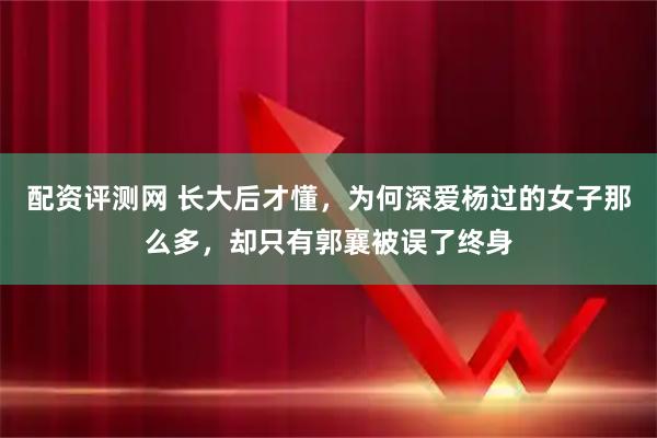 配资评测网 长大后才懂，为何深爱杨过的女子那么多，却只有郭襄被误了终身